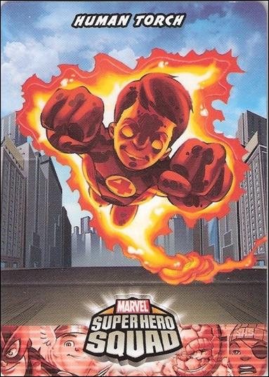 Marvel Super Hero Squad (Pop-Up Subset) card 1 Human Torch