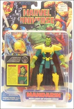 Marvel Universe (1996) figure 42 Mandarin (with Light Up Power Rings)