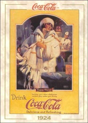 Coca-Cola Collection Series 1 (Base Set) card 22 Magazine Advertising (1924)