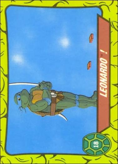 Teenage Mutant Hero Turtles (Ireland) (Base Set) card 18 Leonardo!