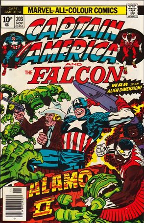 Captain America (1968) issue 203-B UK Price Cover