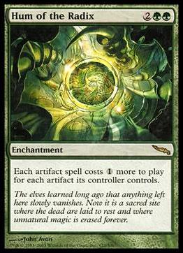 Magic the Gathering: Mirrodin (Base Set) card 122 Hum of the Radix
