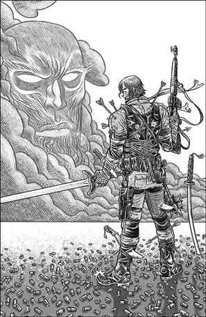 BRZRKR issue 11-H David Rubín 1:100 B&W Virgin Cover