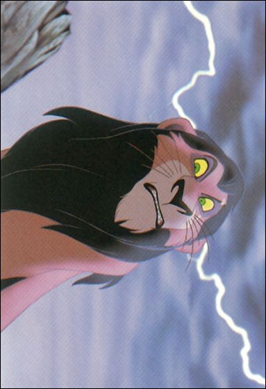 Lion King: Series 1 (Base Set)  card 63 To a Pack of Hungry Hyenas Below