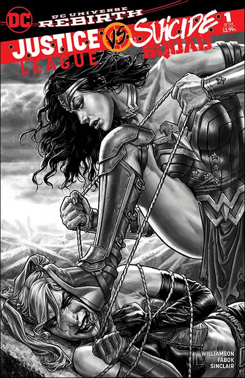 Justice League Vs Suicide Squad issue 1-K Lee Bermejo Jetpack Comics B&W Cover
