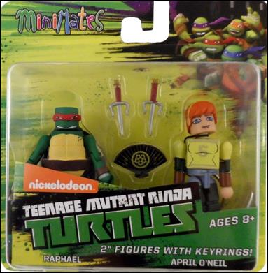 Teenage Mutant Ninja Turtles Minimates (2-Packs) figure 4 Raphael and April O'Neil