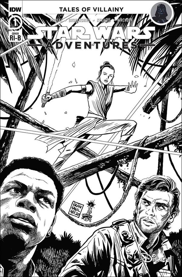 Star Wars Adventures (2020) issue 1-D Francesco Francavilla 1:25 Black & White Cover