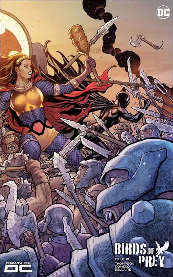 Birds of Prey (2023) issue 1-E Frank Cho Triptych Gatefold Cover