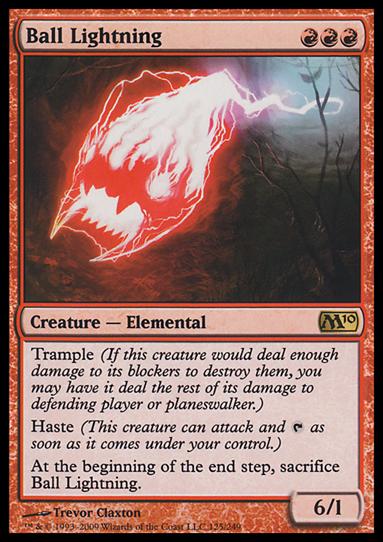 Magic the Gathering: 2010 Core Set (Base Set) card 125 Ball Lightning