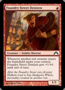 Magic the Gathering: Gatecrash (Base Set) card 92 Foundry Street Denizen