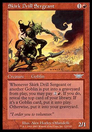 Magic the Gathering: Legions (Base Set) card 112 Skirk Drill Sergeant