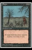Magic the Gathering: 4th Edition (Base Set) card 122 Blight
