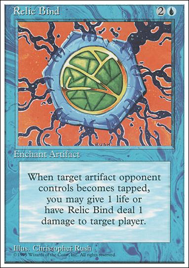 Magic the Gathering: 4th Edition (Base Set) card 97 Relic Bind