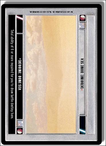 Star Wars: Premiere Limited (Base Set) card 288 Tatooine: Dune Sea