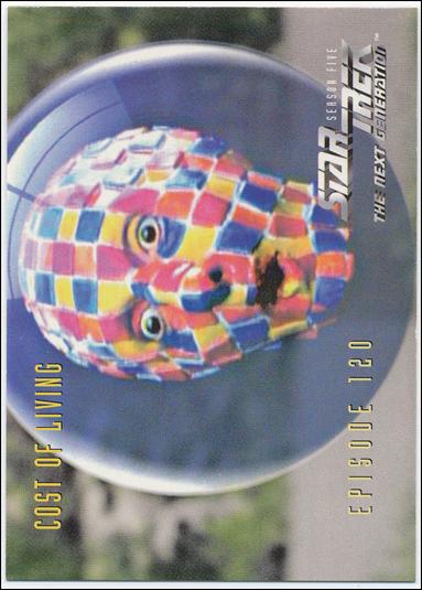 Star Trek: The Next Generation - The Episode Collection Season Five (Base Set) card 488 Cost of Living, Episode 120B