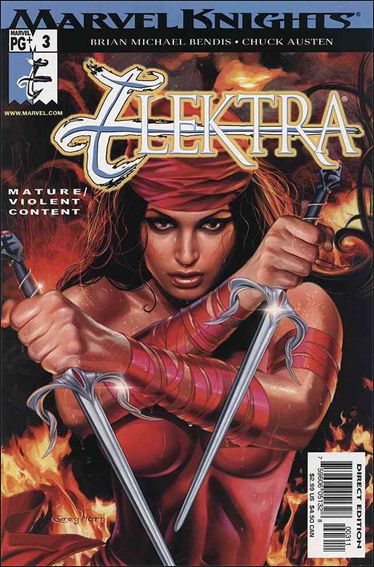 Elektra (2001) issue 3-B Corrected Non-Nude Edition