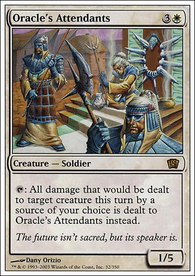 Magic the Gathering: 8th Edition (Base Set) card 32 Oracle's Attendants
