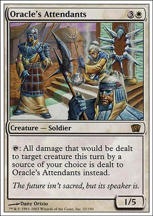 Magic the Gathering: 8th Edition (Base Set) card 32 Oracle's Attendants