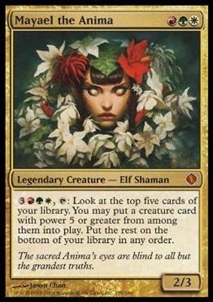Magic the Gathering: Shards of Alara (Base Set) card 179 Mayael the Anima