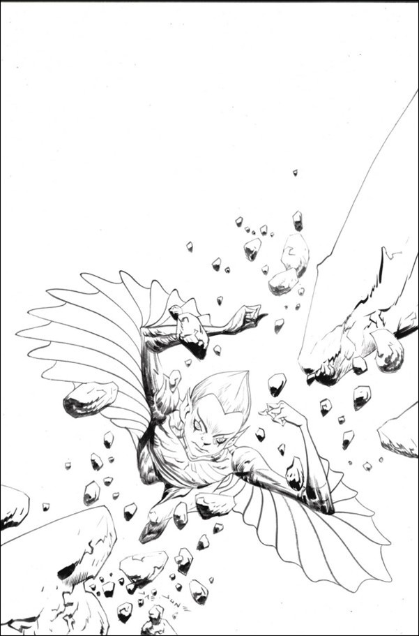 Silverhawks (2025) issue 7-H Jae Lee B&W Virgin 1:10 Cover