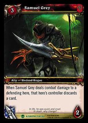 World of Warcraft: Heroes of Azeroth (Base Set) card 258 Samuel Grey