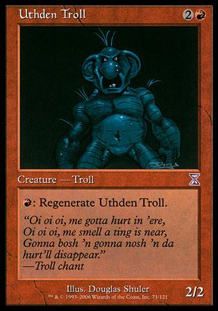 Magic the Gathering: Time Spiral (Timeshifted Subset) card 71 Uthden Troll