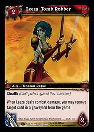 World of Warcraft: Through the Dark Portal (Base Set) card 221 Leeza, Tomb Robber