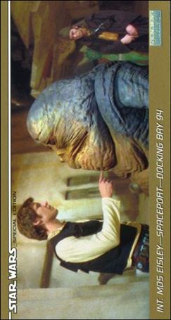 Star Wars Trilogy Special Edition Widevision  (Base Set) card 28 Int. Mos Eisley - Spaceport - Docking Bay 94