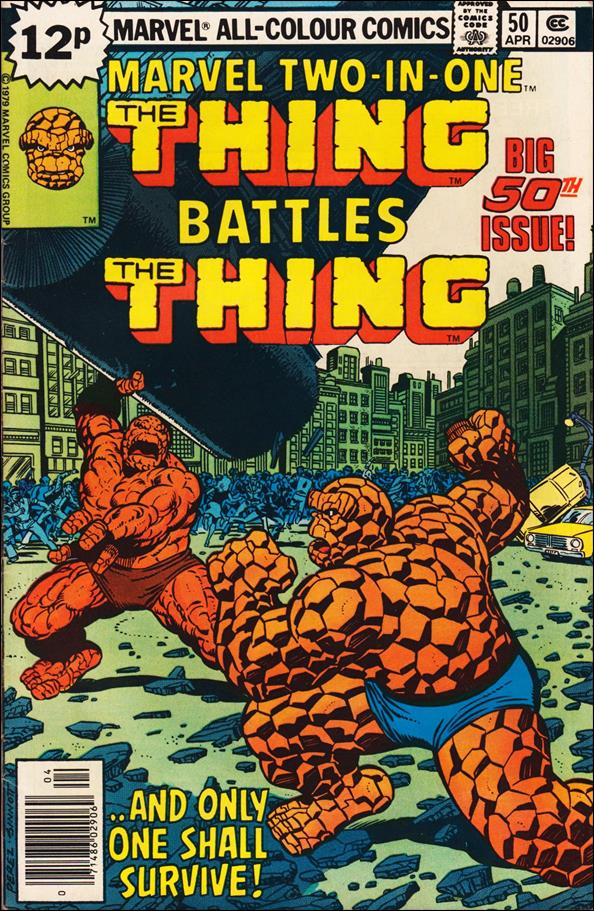 Marvel Two-in-One (1974) issue 50-B UK Price Cover