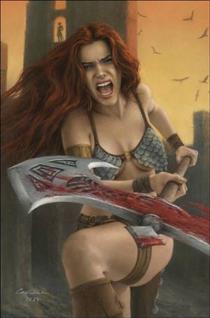 Red Sonja: Death and the Devil issue 1-S Celina Virgin 1:50 Cover
