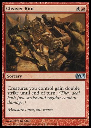 Magic the Gathering: 2013 Core Set (Base Set) card 125 Cleaver Riot
