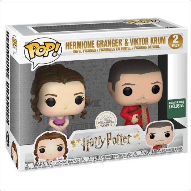 Pop! Harry Potter Multi-Packs figure nn8 Hermione Granger & Victor Krum (Barnes & Noble)