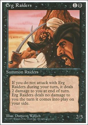 Magic the Gathering: 4th Edition (Base Set) card 135 Erg Raiders