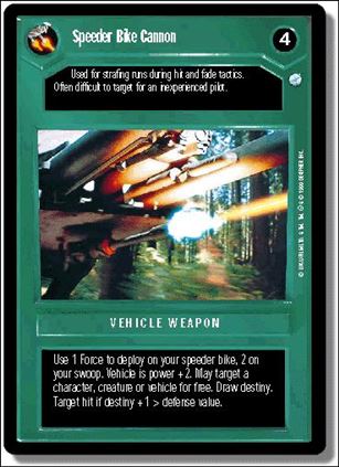 Star Wars: Endor Limited (Base Set) card 90 Speeder Bike Cannon