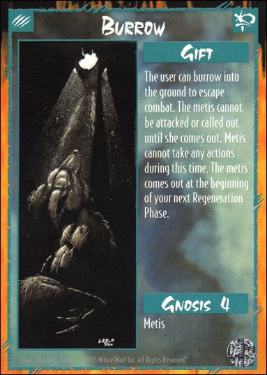 Rage Limited (Base Set) card 35 Burrow 