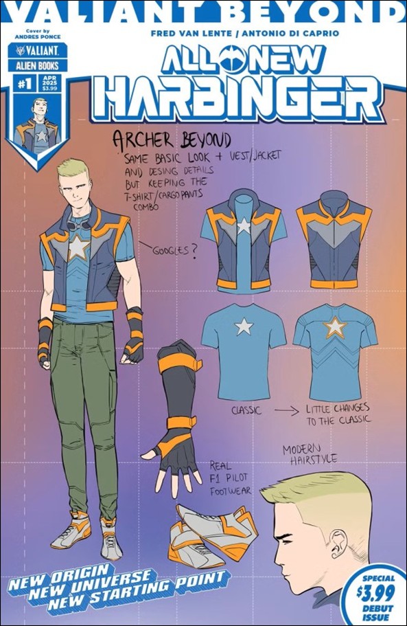 Valiant Beyond: All-New Harbinger issue 1-D Andres Ponce Design Cover