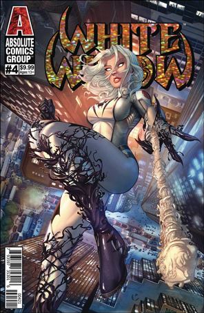 White Widow issue 4-B Chris Ehnot Gold Foil Logo Cover