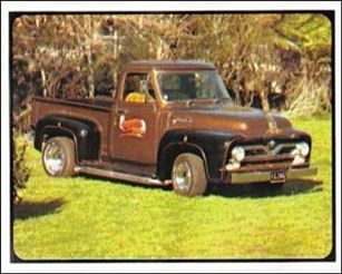 New Zealand Rod and Custom Cars (Base Set) card 19 55 F100 Pickup