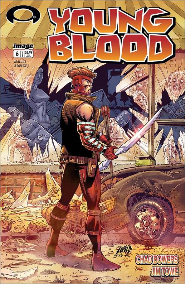 Youngblood (2017) issue 6-C Rob Liefeld Walking Dead Color Tribute Cover