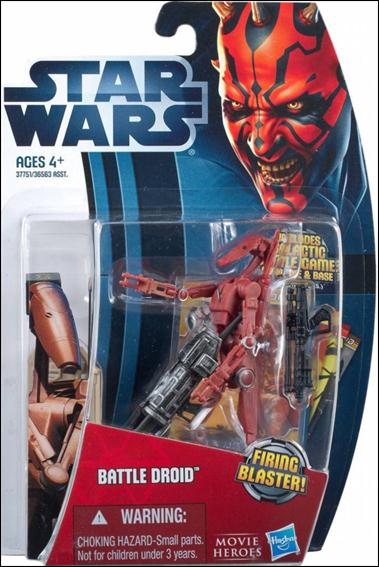 Star Wars Movie Heroes 3 3/4" Figures figure MH04-B Battle Droid (Red)