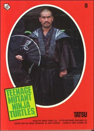 Teenage Mutant Ninja Turtles Movie (Sticker Subset) card 8 Tatsu