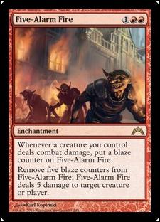 Magic the Gathering: Gatecrash (Base Set) card 91 Five-Alarm Fire