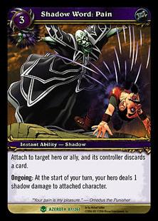 World of Warcraft: Heroes of Azeroth (Base Set) card 87 Shadow Word: Pain