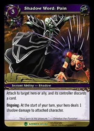 World of Warcraft: Heroes of Azeroth (Base Set) card 87 Shadow Word: Pain