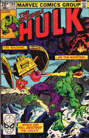 Incredible Hulk (1968) issue 260-B UK Price Cover