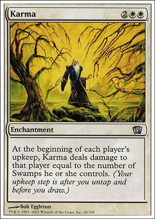 Magic the Gathering: 8th Edition (Base Set) card 28 Karma