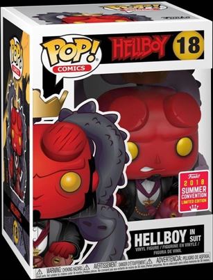 POP! Comics figure 18-B Hellboy in Suit 2018 Summer Convention Exclusive