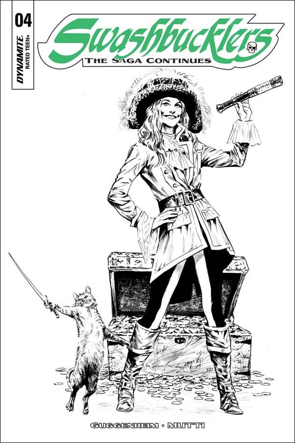 Swashbucklers: The Saga Continues issue 4-C Butch Guice 1:10 Black & White Cover