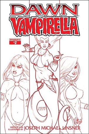 Dawn/Vampirella issue 2-C 1:25 Blood Red Cover