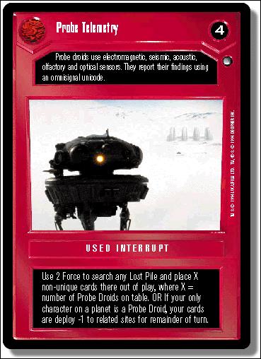 Star Wars: Hoth Limited (Base Set) card 50 Probe Telemetry